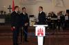 125 Jahre FF �jendorf: �bergabe des Fahrzeugsschl�ssels des neuen MTW's an den Wehrf�hrer und Jugendfeuerwehrwart durch den 1. Vorsitzenden des F�rdervereins Stefan Wenzel. &copy; F2946