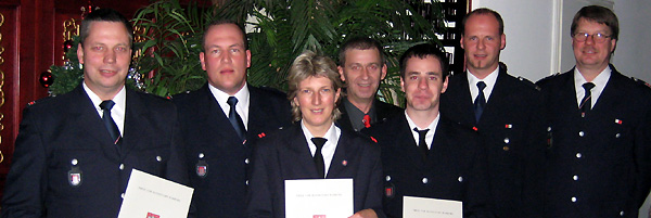 Bef�rderungen auf der Weihnachstfeier 2008.