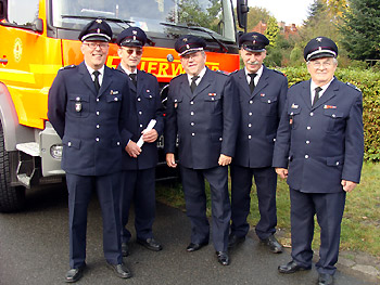 Die Kameraden der jendorfer Ehrenabteilung, die bei dem diesjhrigen Treffen der Ehrenabteilung der Feuerwehr Hamburg dabei waren.