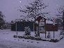 Feuerwehrhaus im Winter. © F2946