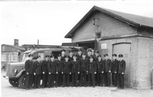 Altes Feuerwehrhaus am �jendorfer Marktplatz von 1890 bis 1954.