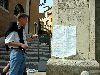 Bernd erz�hlt interessante Dinge �ber die verschiedenen vorhandenen Architekturen in Rom aus den unterschiedlichen Epochen.