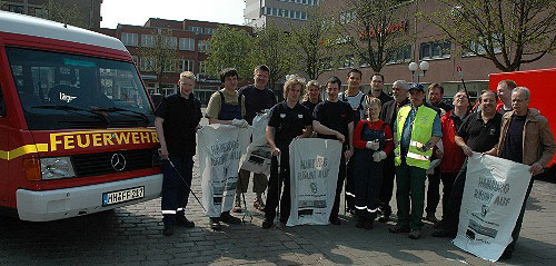FF und JF �jendorf bei 'Hamburg r&auml;umt auf'